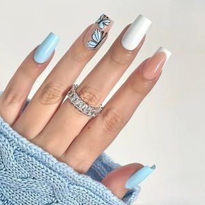 Nails set. Stick on nails set